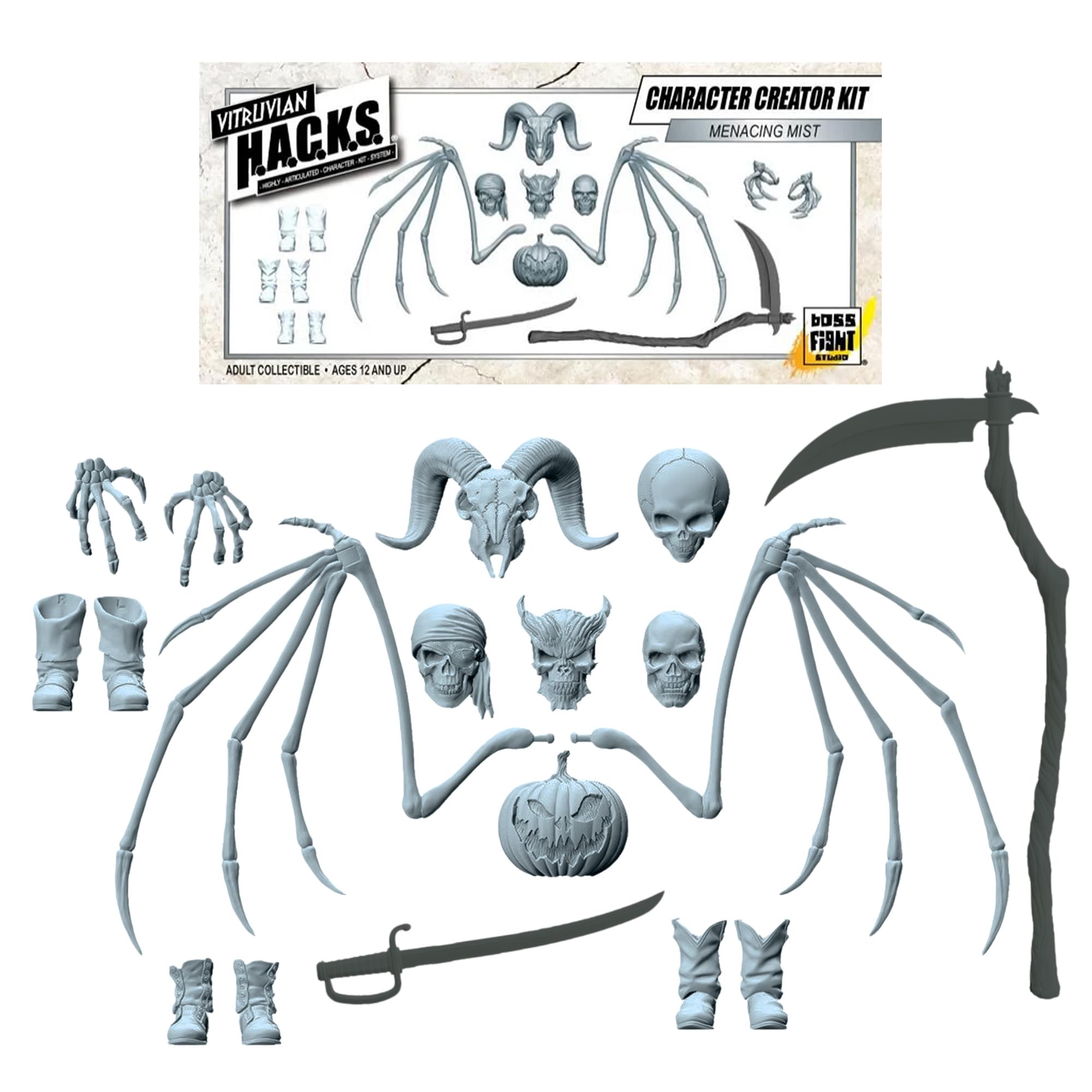 VITRUVIAN HACKS - CHARACTER CREATOR KIT MENACING MIST JU ADULT COLLECTIBLE AGES 12 AND UP boss FIGHT
