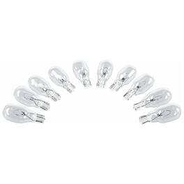 Camco - 54766 Replacement 912 Interior Light Bulbs for Auto, RV, Marine, (10 Pack) - Clear/Multicolor