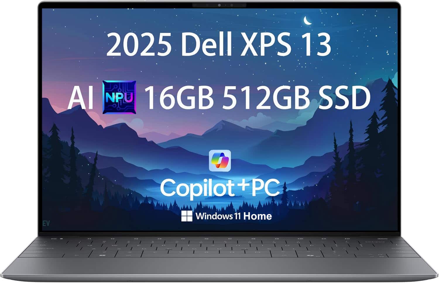Dell - XPS - Copilot+ PC - 13.4" 2K Laptop - Snapdragon X Elite X1E-80 - 16GB Memory - 512GB Storage - Graphite