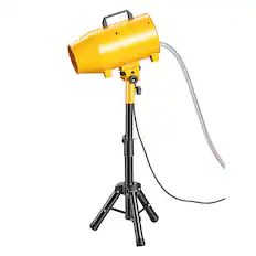 Front. VEVOR - Foam Machine, 180 W Party Foam Cannon,Portable Foam Maker with a Tripod Stand,Foam Party Machine with a Submersible Pump - Yellow;Black.