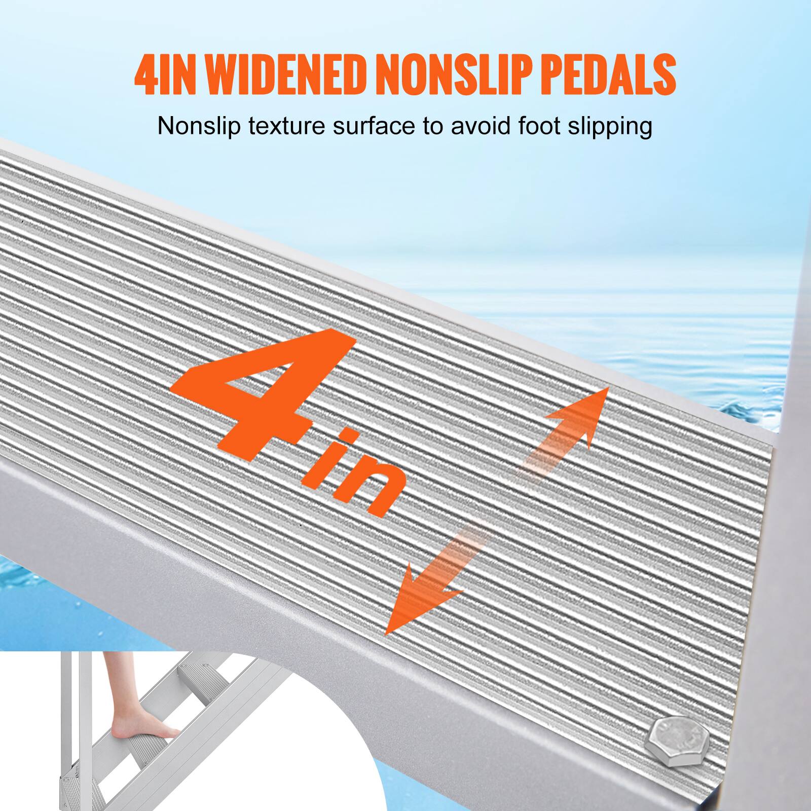 4IN WIDENED NONSLIP PEDALS  
Nonslip texture surface to avoid foot slipping