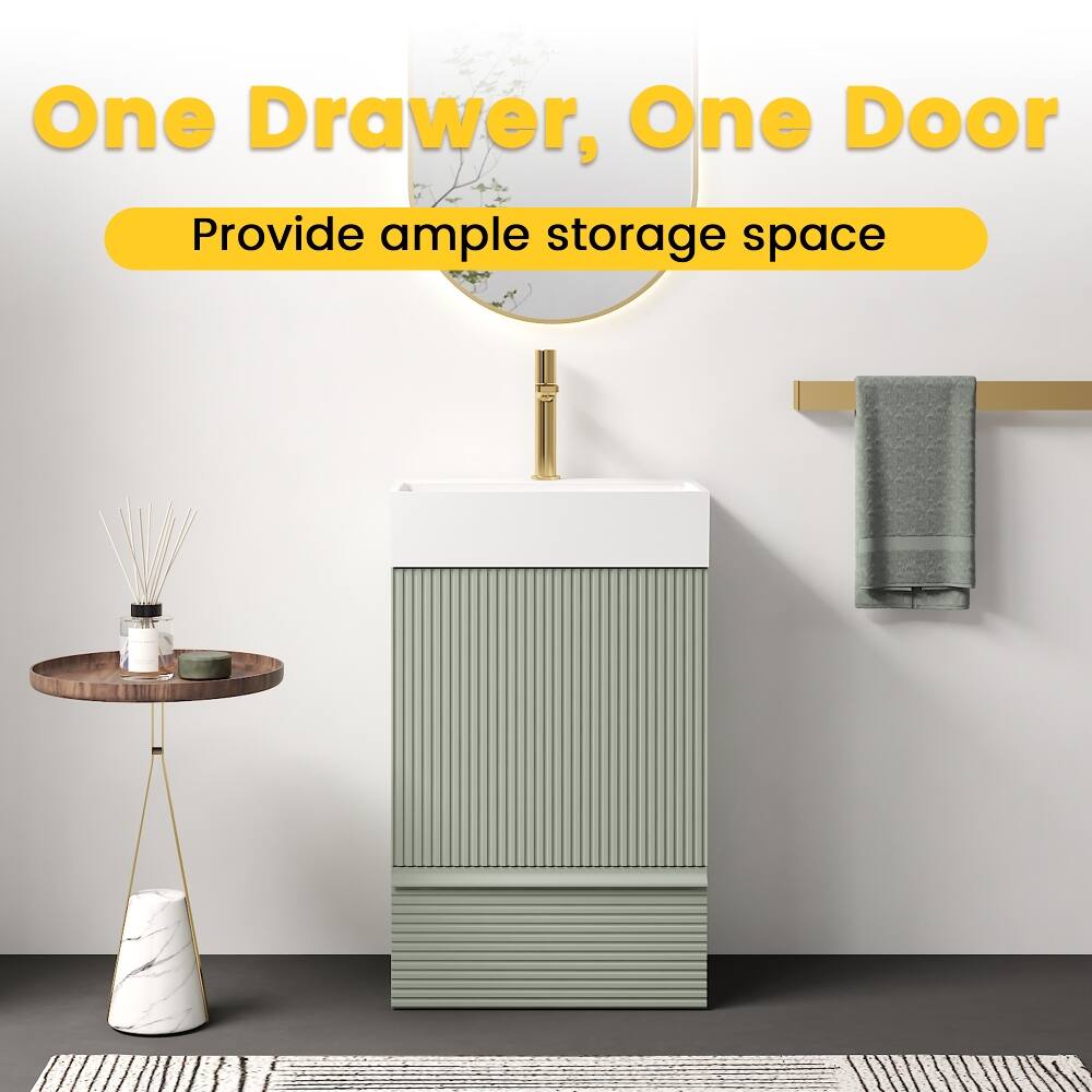 One Drawer, One Door  
Provide ample storage space