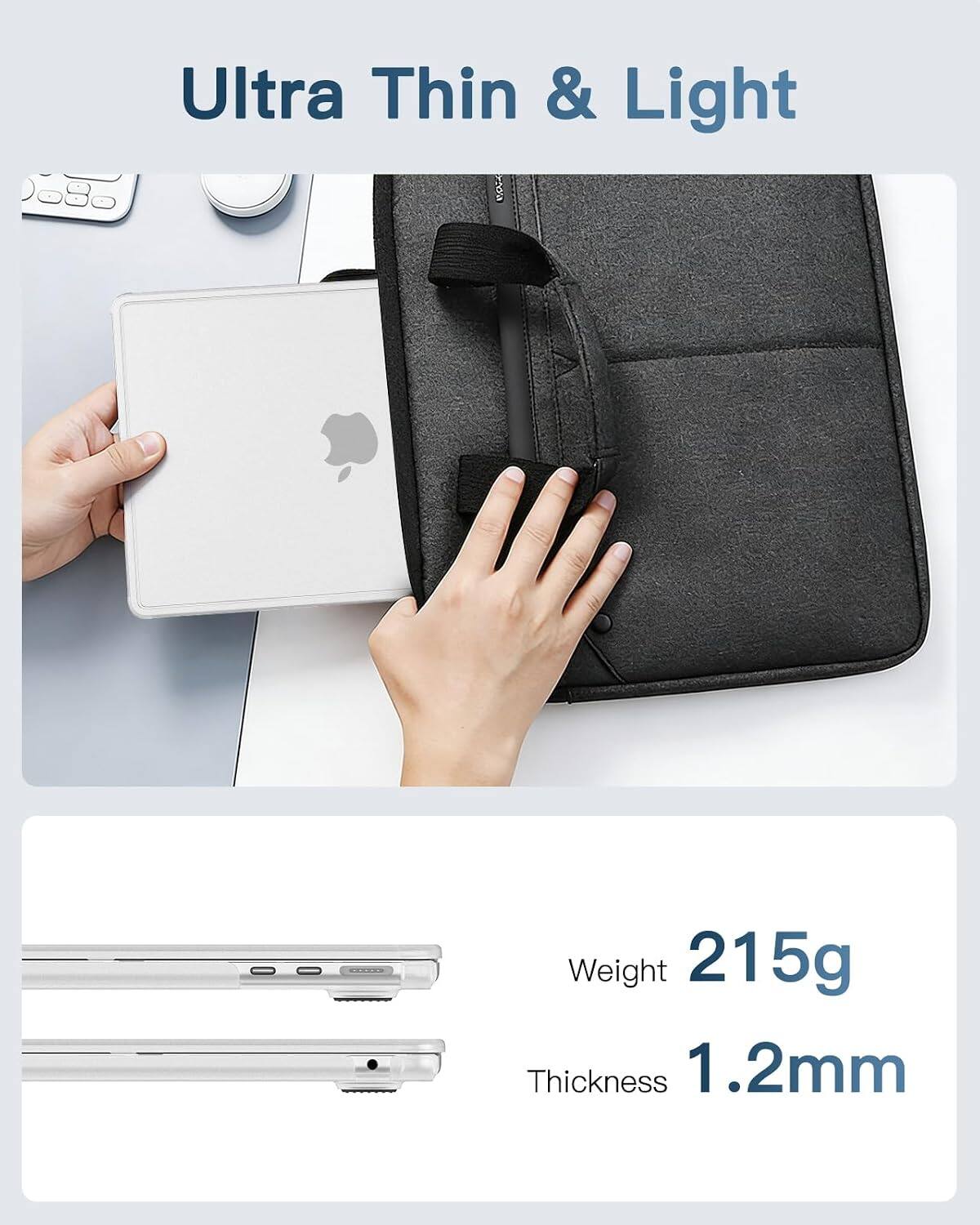 Ultra Thin & Light

Weight 215g

Thickness 1.2mm
