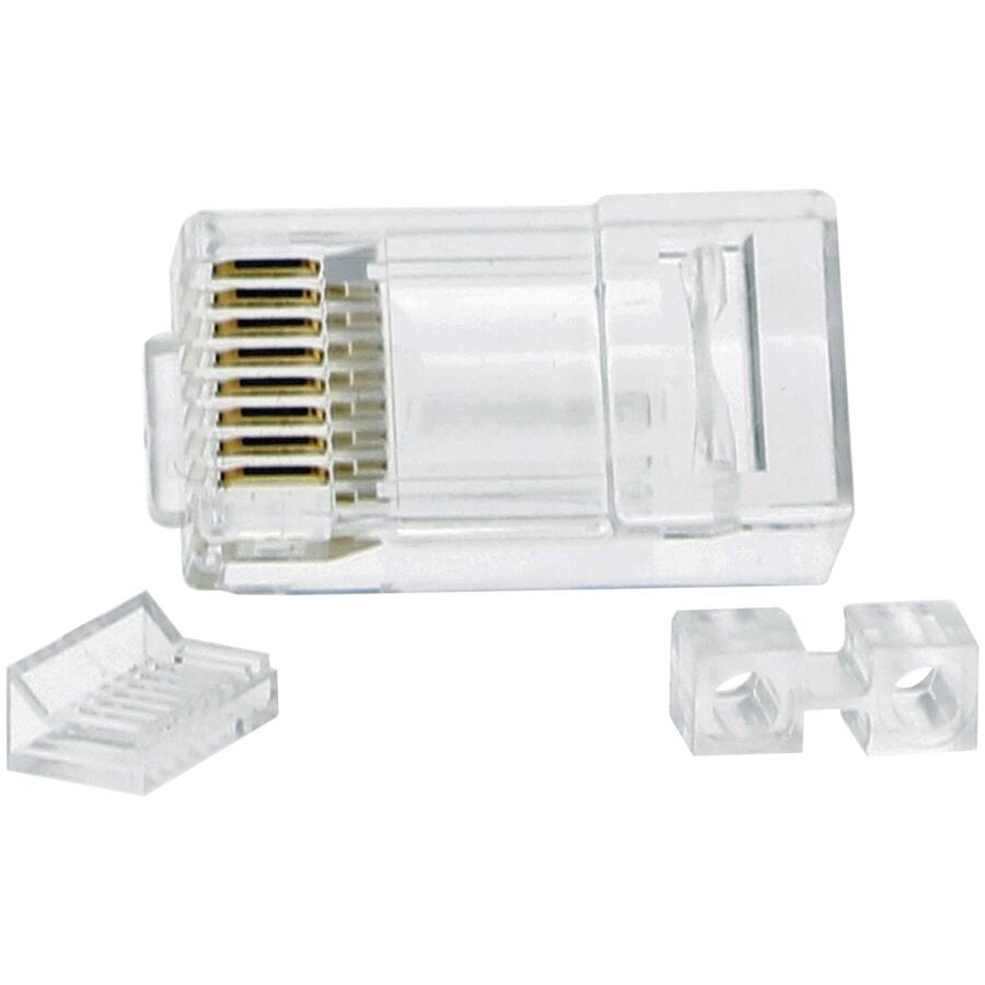 Audio Over Rj45 Connection IDEAL CAT 6 RJ45 Mod Plug Card of 25 Clear - Best Buy