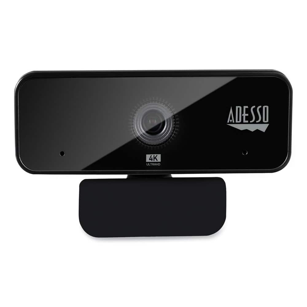 Adesso - CYBERTRACKH6 CyberTrack H6 8 Mpixels 3840 Pixels x 2160 Pixels 4K USB Fixed Focus Webcam with Microphone - Black