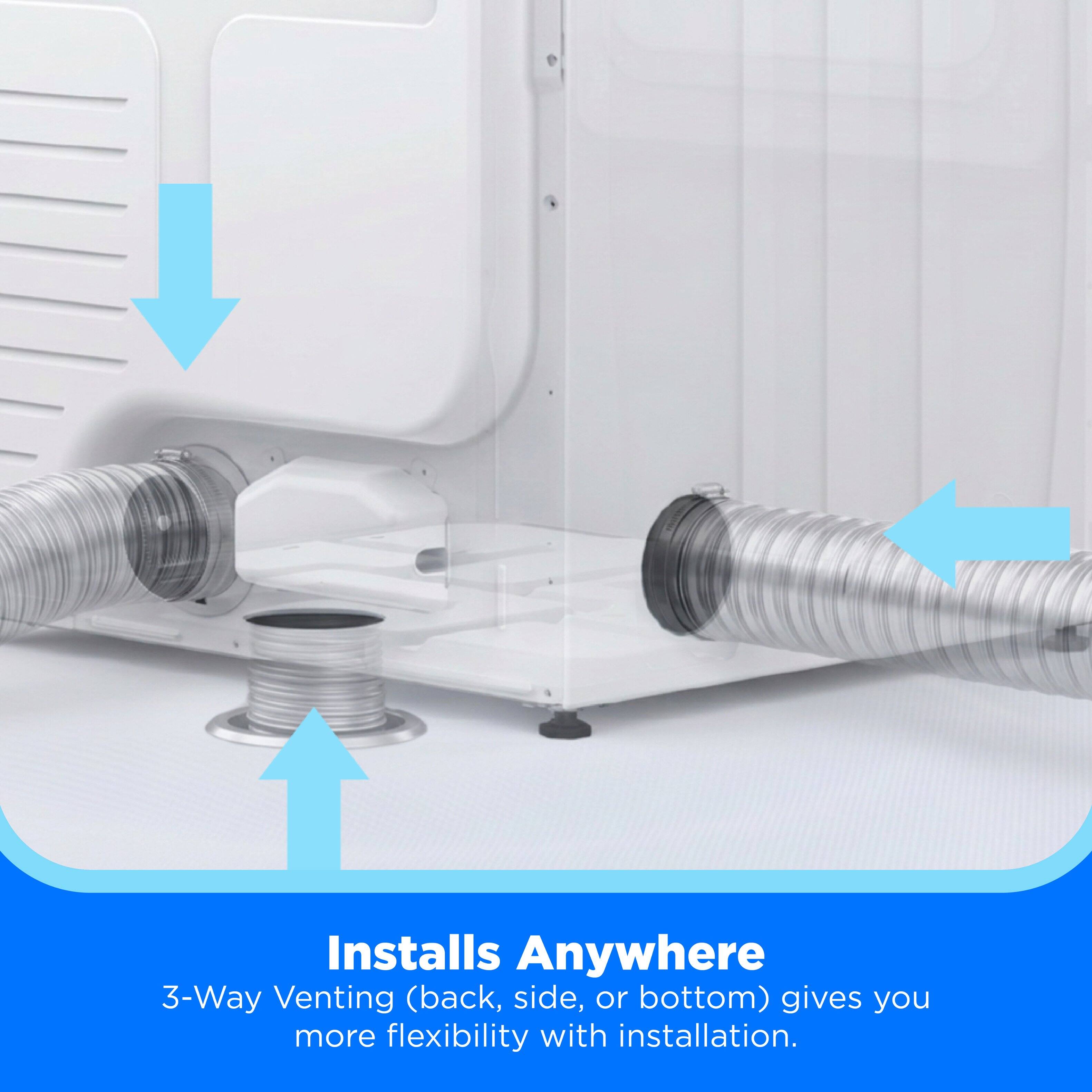 Installs Anywhere  
3-Way Venting (back, side, or bottom) gives you more flexibility with installation.