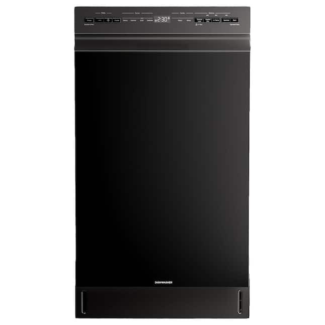 Midea - Built-in Dishwasher with 8 Place Settings, 6 Washing modes, Stainless Steel Tub, Heated Dry, Energy Star - Black