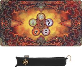 Accessory Power - ENHANCE TCG Playmat - Tabletop Card Playmat with Stitched Edges - Orange