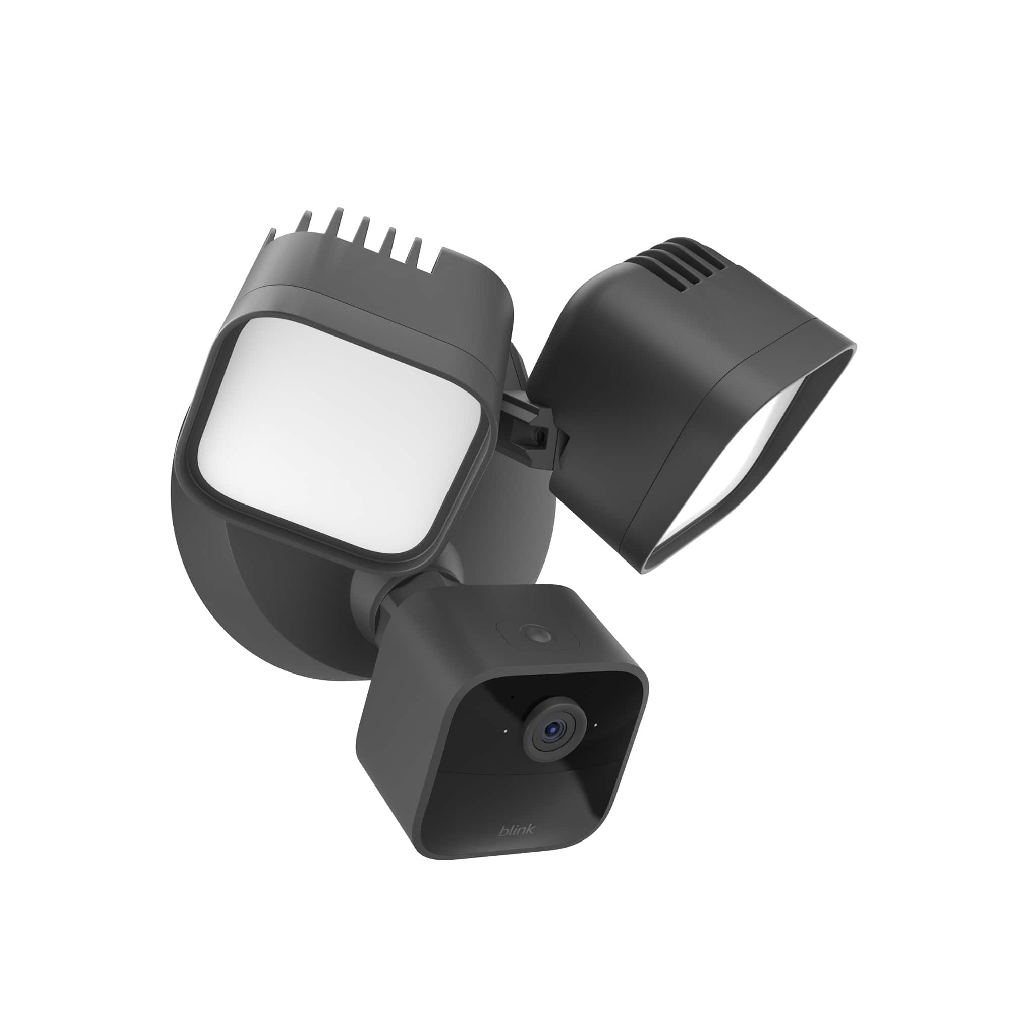 Front. Blink - Blink Wired Floodlight Camera - Smart security camera, 2600 lumens, HD live view, enhanced motion detection – 1 camera - Black.