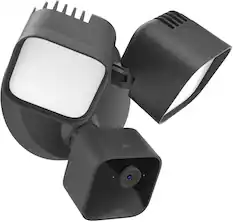 Front. Blink - Blink Wired Floodlight Camera - Smart security camera, 2600 lumens, HD live view, enhanced motion detection – 1 camera - Black.
