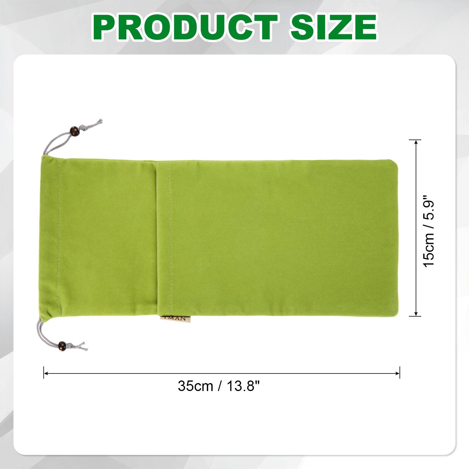 PRODUCT SIZE  
5.9" / 15cm / 5.9"  
35cm / 13.8"