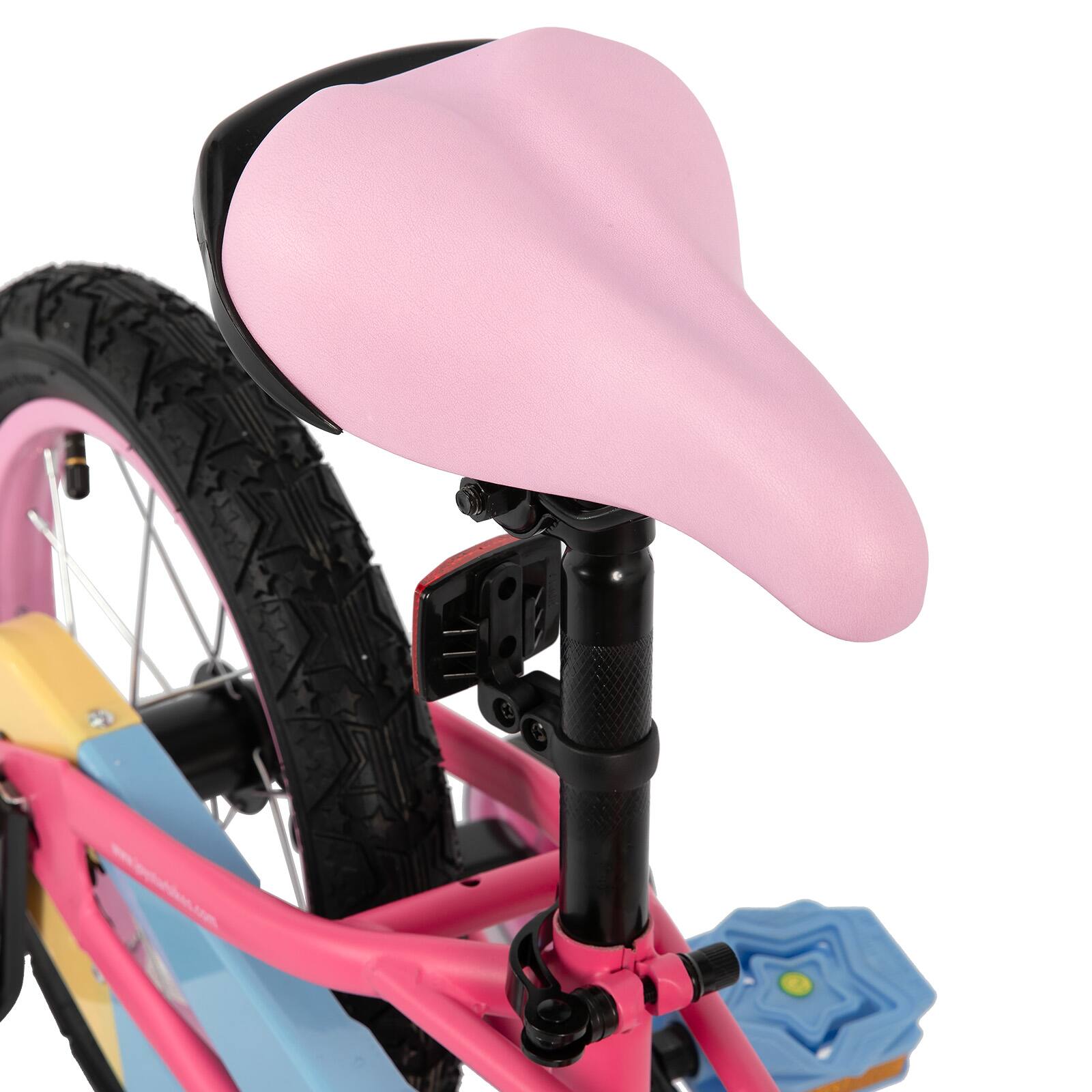 Alt View 6. JOYSTAR - JOYSTAR Macarons 12" Kids Bike with Training Wheels Basket, Coaster Brake Child's Bike for 2-4 Years Old Boys Girls Pink - Pink.