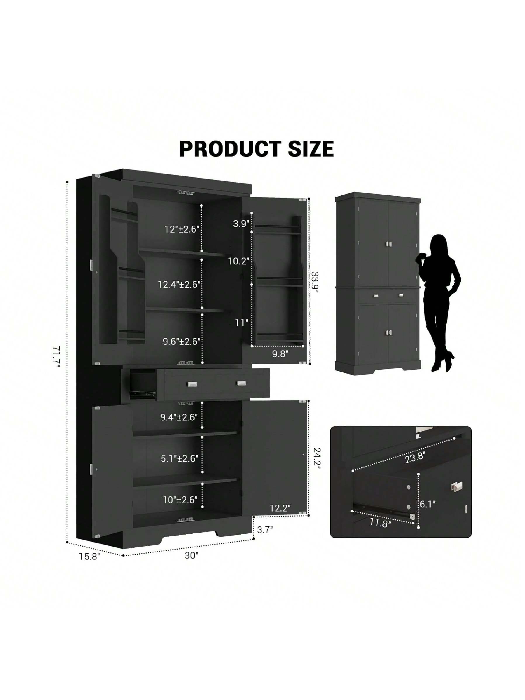 PRODUCT SIZE

- 12" x 2.6"
- 3.9"
- 12.4" x 2.6"
- 10.2"
- 9.6" x 2.6"
- 9.8" x 2.6"
- 5.1" x 2.6"
- 24.2"
- 23.8"
- 10" x 2.6"
- 12.2" x 3.7"
- 11.8"
- 6.1"
- 15.8"
- 30"

- 3.9"
- 11"
- 9.4" x 2.6"
- 5.1" x 2.6"
- 24.2"
- 23.8"
- 10" x 2.6"
- 12.2" x 3.7"
- 11.8"
- 6.1"
