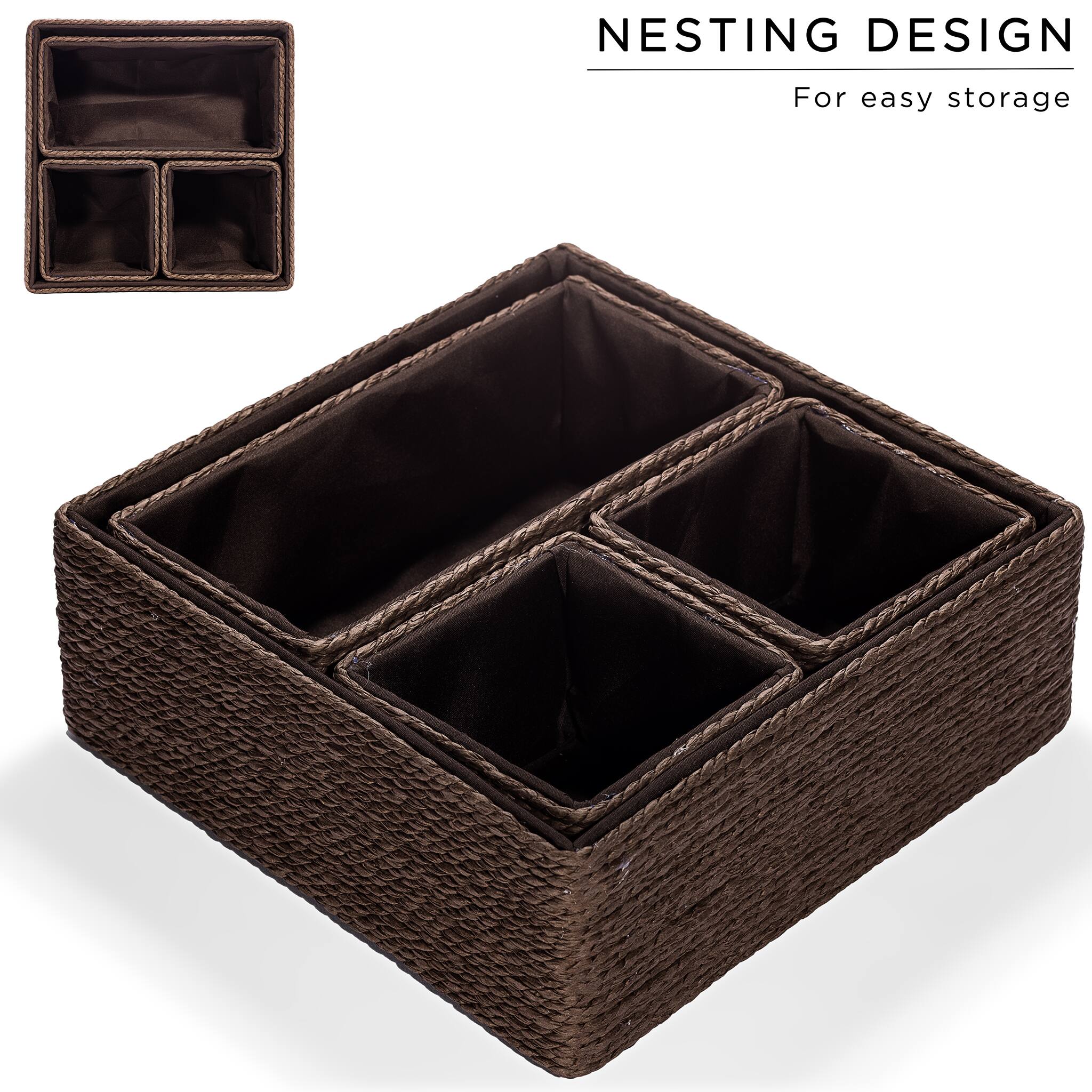 NESTING DESIGN  
For easy storage