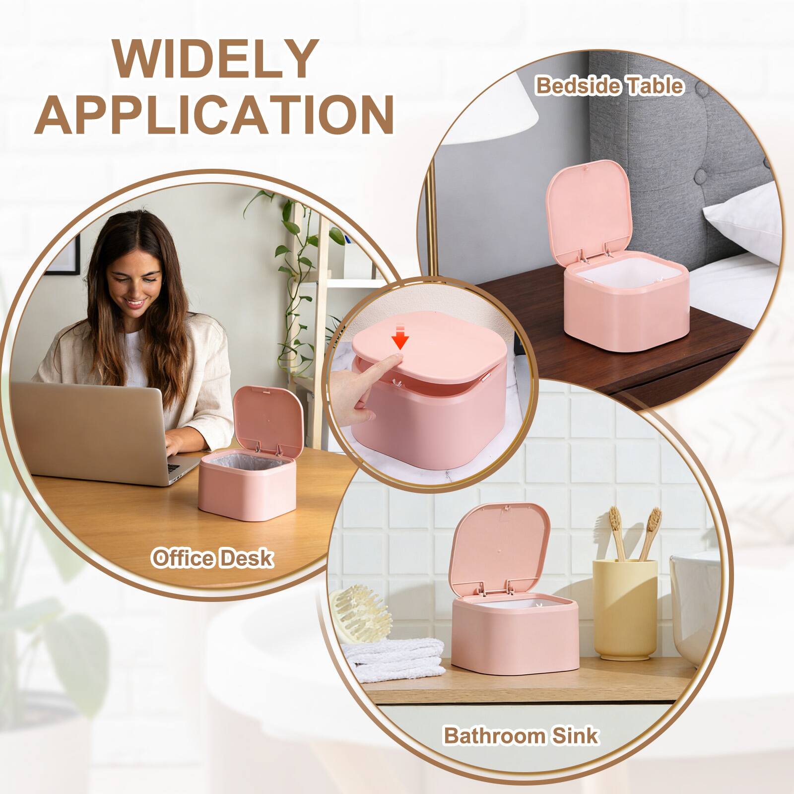 WIDELY APPLICATION  
- Bedside Table  
- Office Desk  
- Bathroom Sink