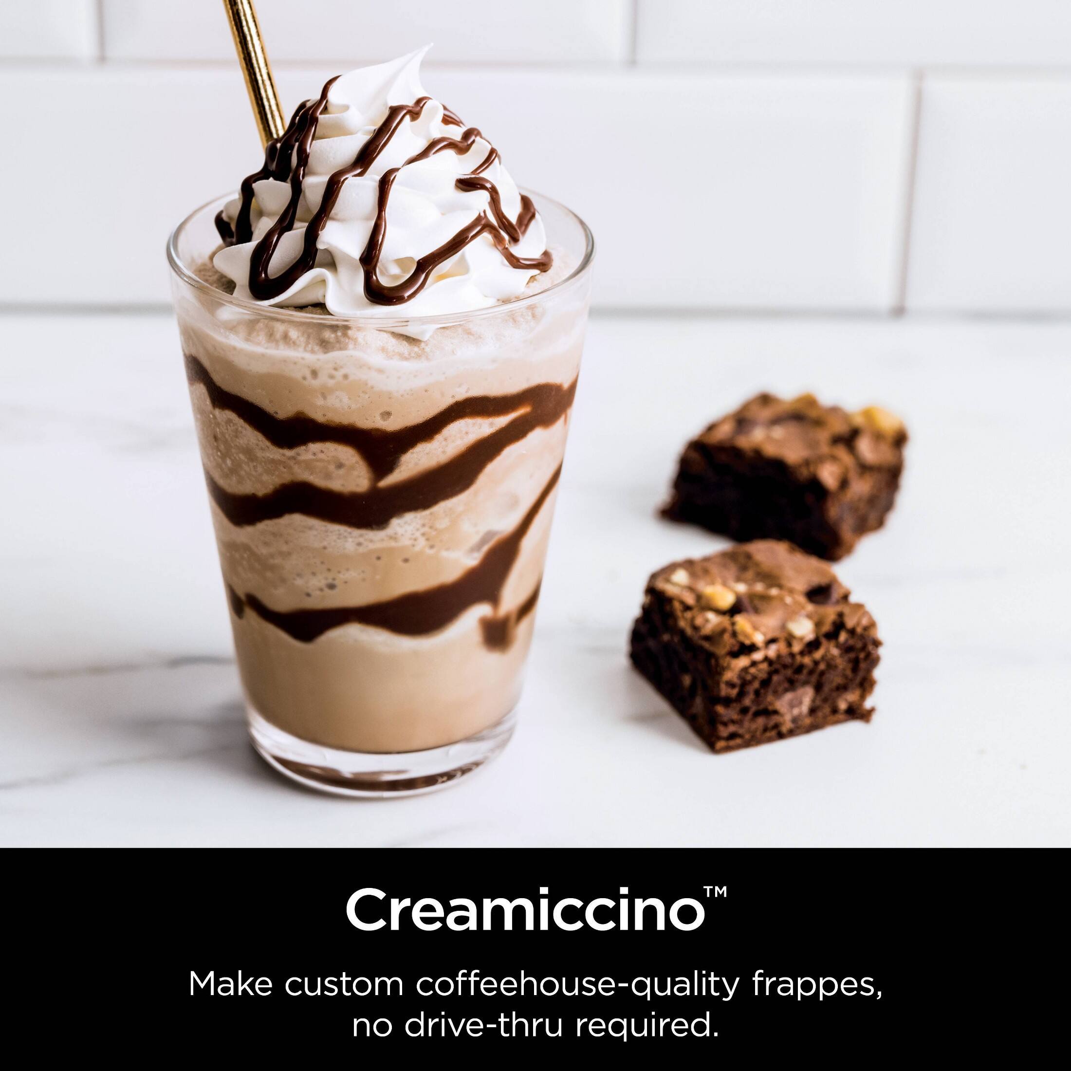 TM Creamiccino Make custom coffeehouse-quality frappes, no drive-thru required.
