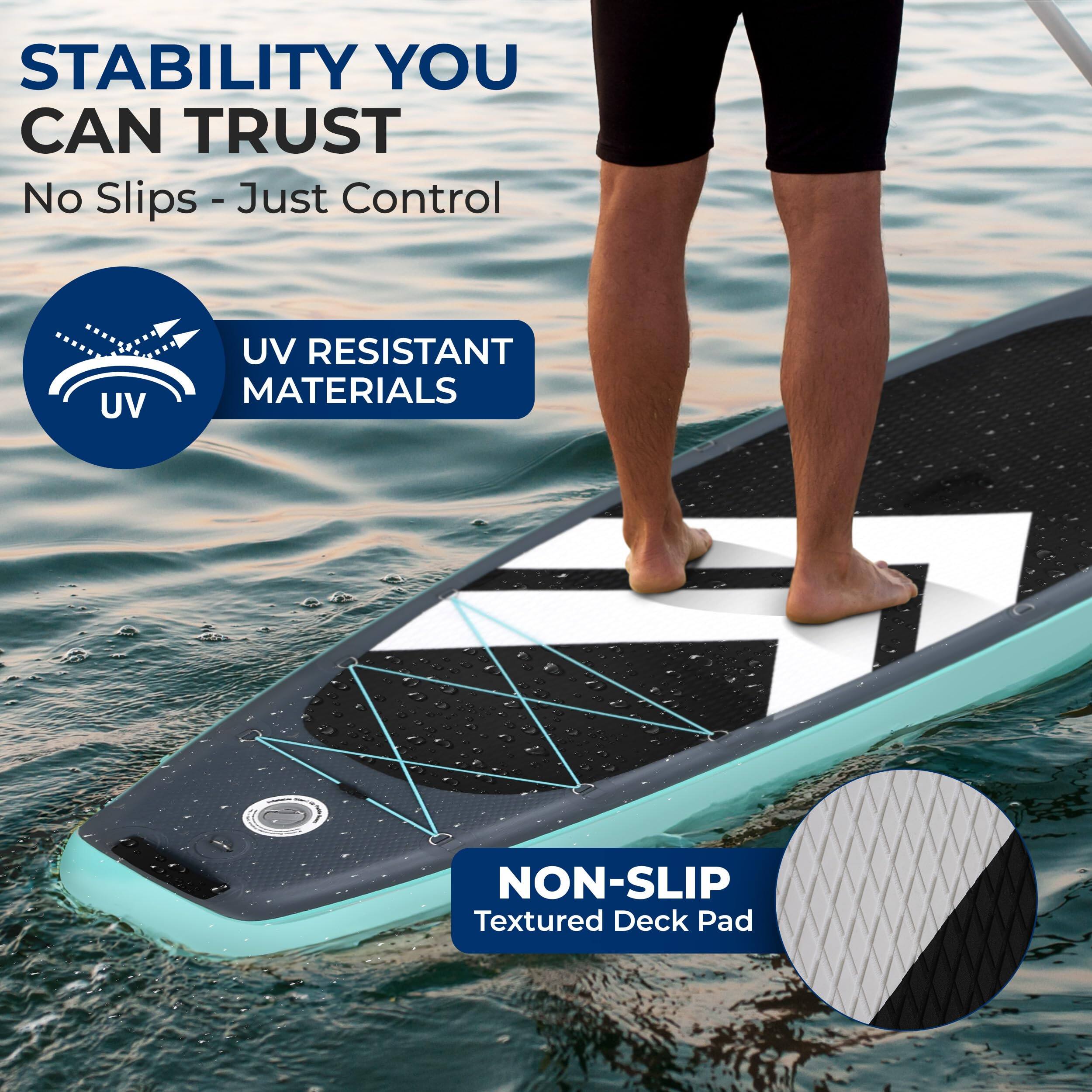 STABILITY YOU CAN TRUST  
No Slips - Just Control  

UV RESISTANT MATERIALS  

NON-SLIP Textured Deck Pad