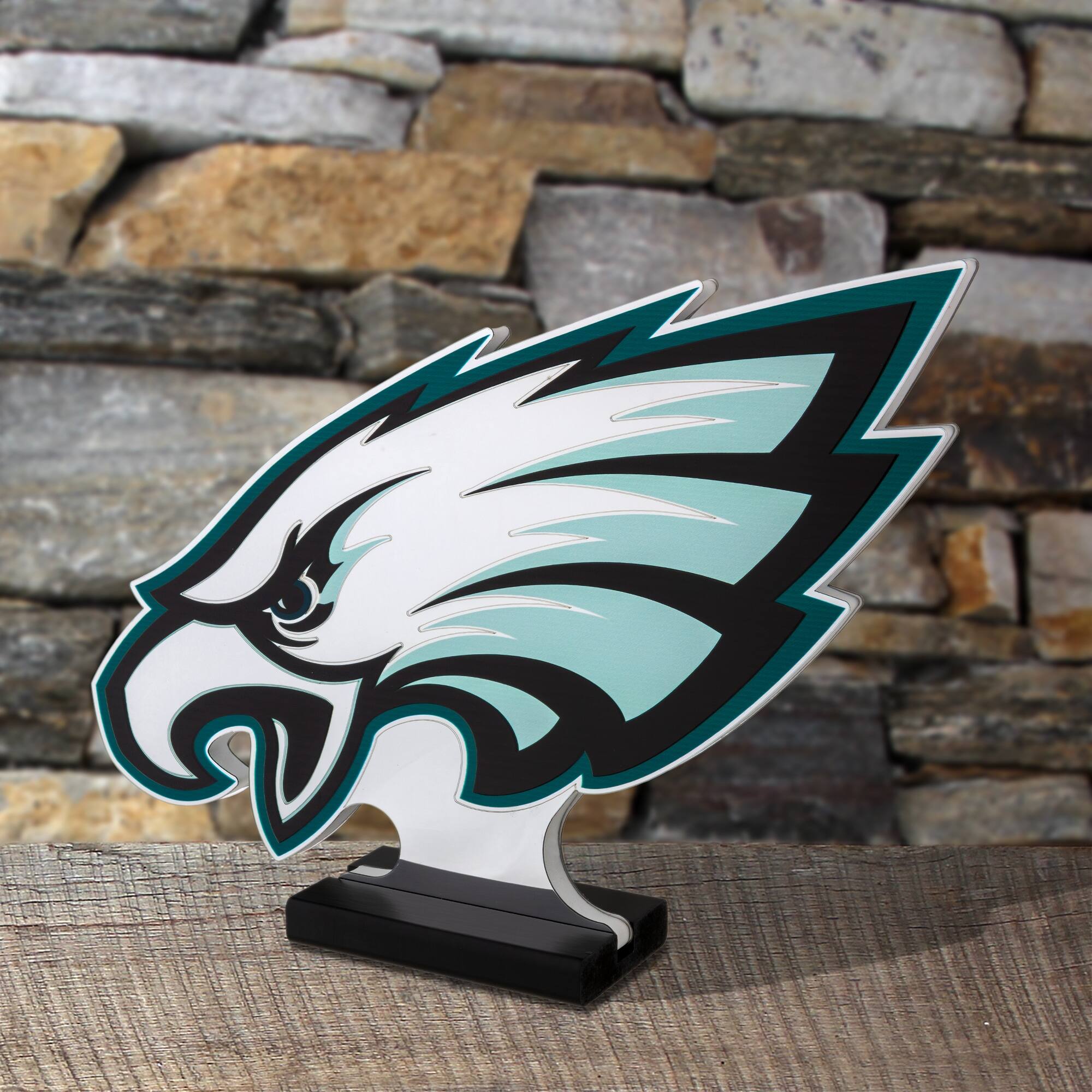 Alt View 3. Sporticulture - Philadelphia Eagles LED Infinity Logo Light - Multicolor.