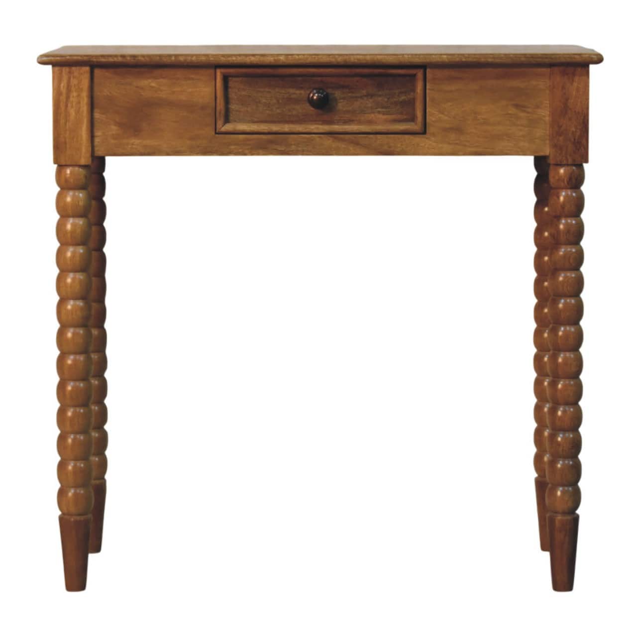 Artisan Furniture - Solid Wood Amber Oak Spindle Console Table, 1 Drawer - Brown price history on PriceWatchPro