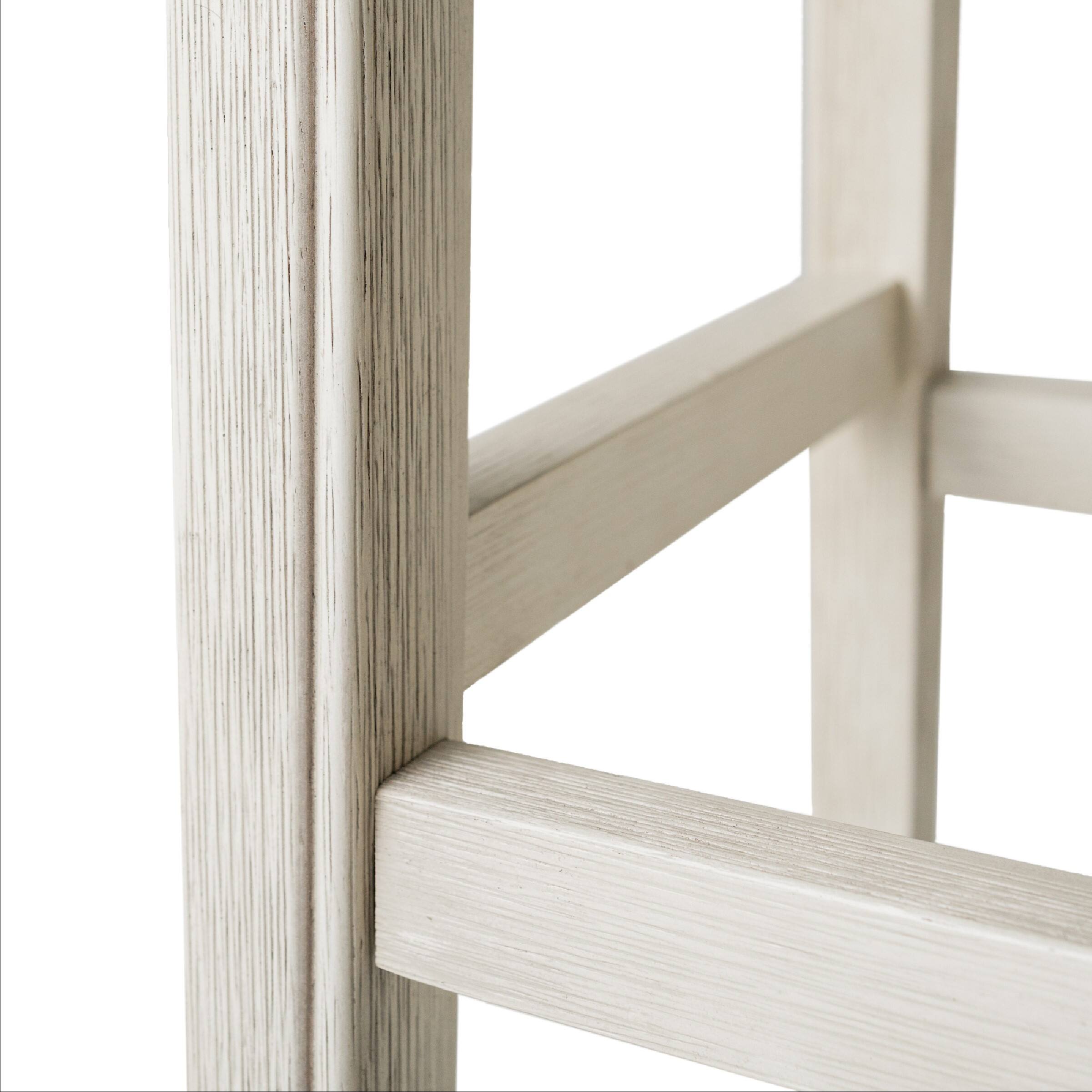 Alt View 6. Maven Lane - 26" Adrien Saddle Counter Stool In White Oak Finish With Fabric Upholstery - White Oak.