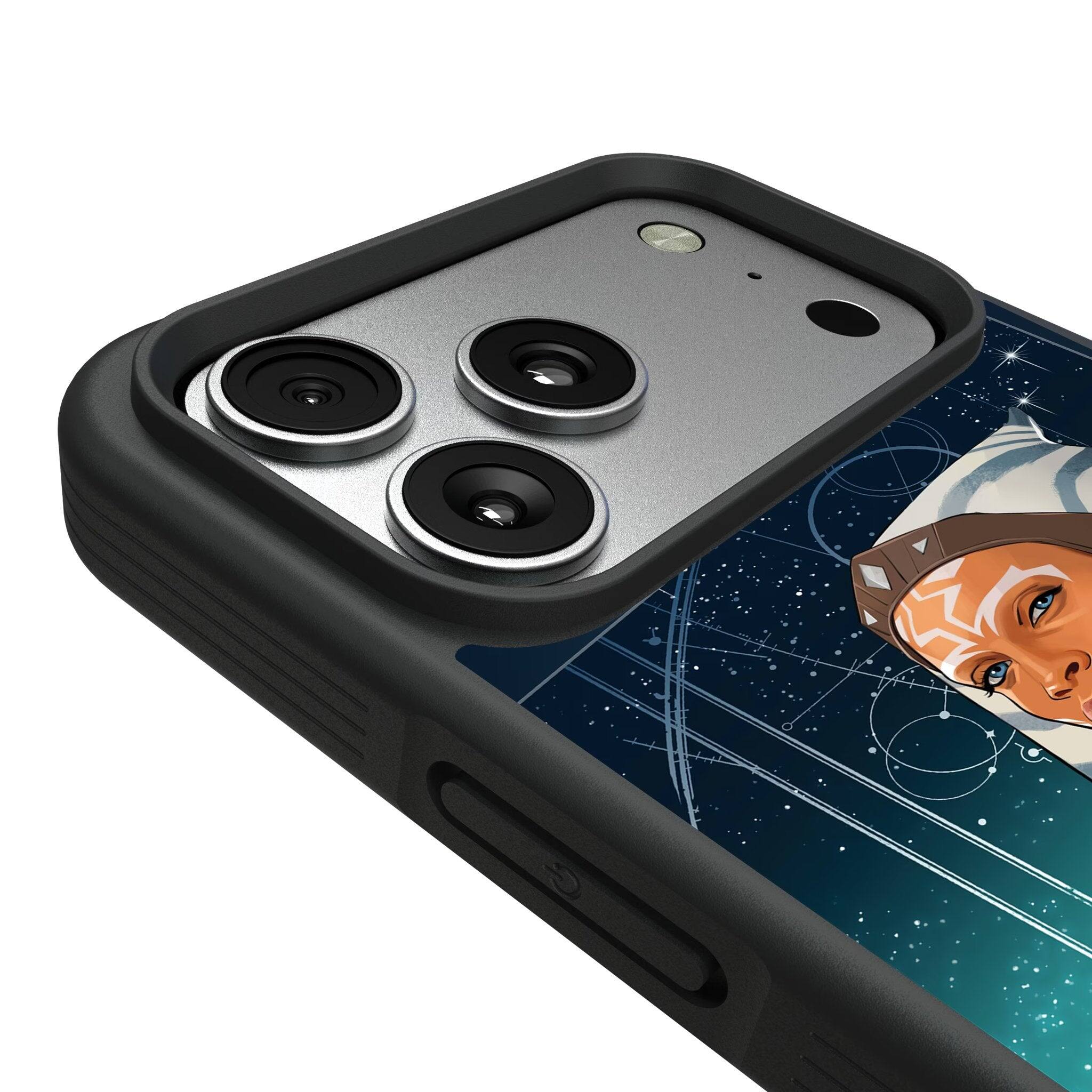 Left. Keyscaper - Star Wars: Ahsoka Season 1 Portrait Bump Phone Case - Apple iPhone 17 Pro - Ahsoka.