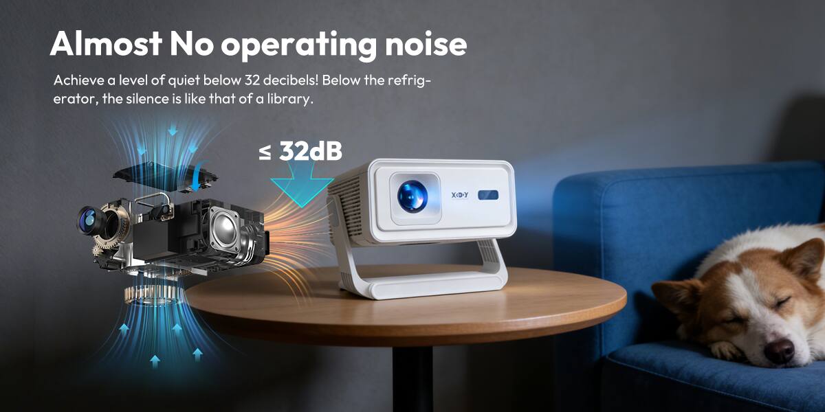 Almost No operating noise  
Achieve a level of quiet below 32 decibels! Below the refrigerator, the silence is like that of a library.  
≤ 32dB  
XCD-Y