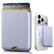 Front. Topteng - Magnetic MagSafe Wallet-3 Card Holder with RFID Protection,Magnetic Ring,Vegan Leather,Compatible with iPhone & Samsung - Lilac.