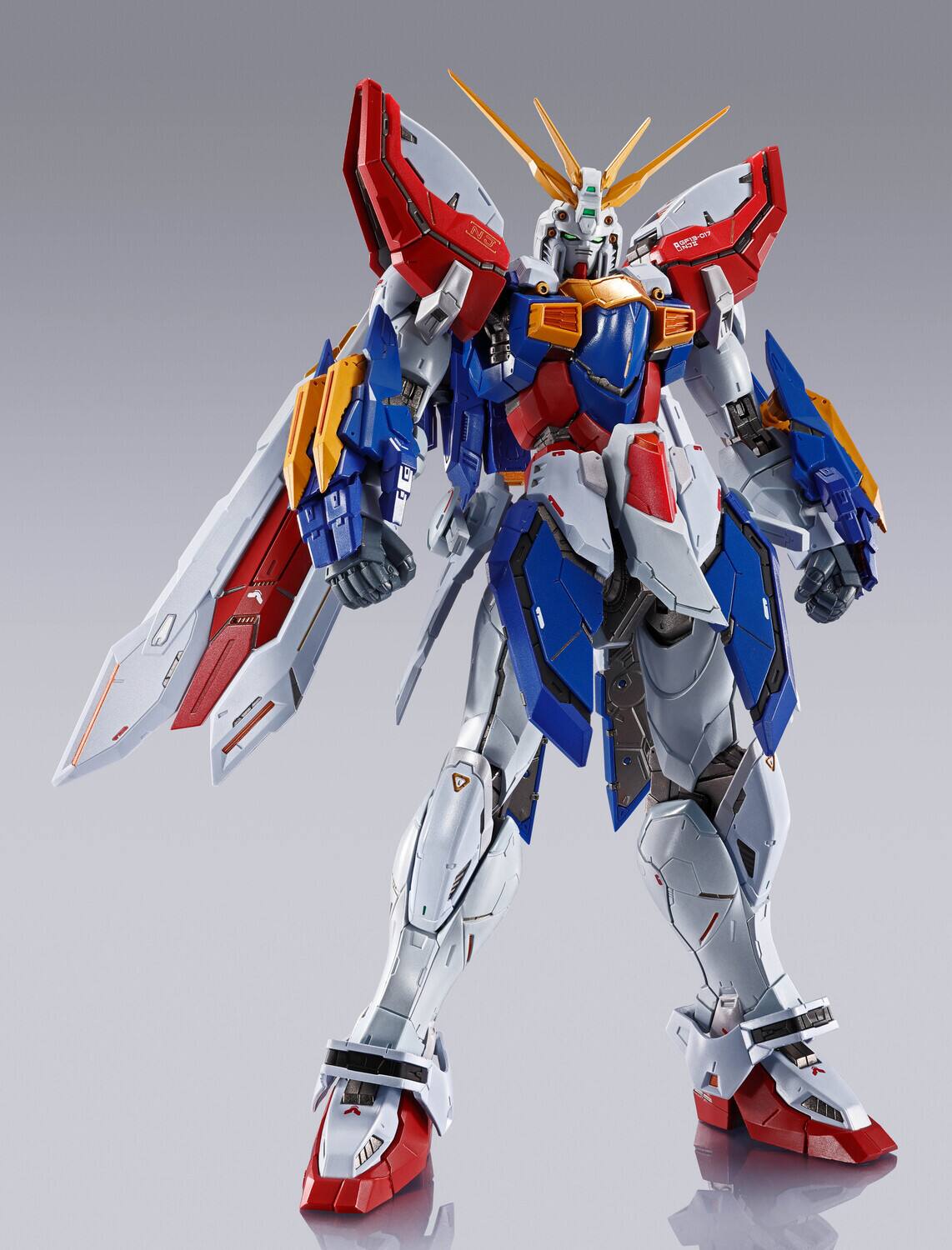 Alt View 3. Bandai - Tamashii Nations - Gundam - METAL BUILD - Burning Gundam & Burning Gundam Second   - COLLECTIBLES - Multicolor.