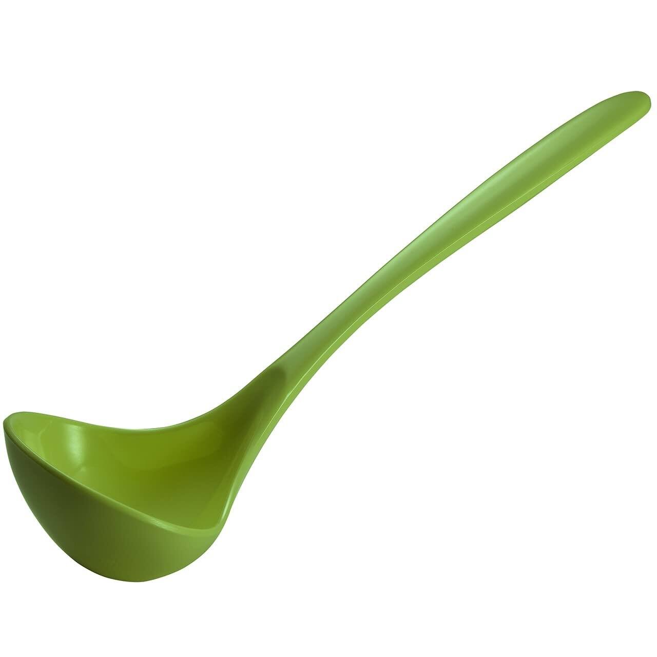 Alt View 4. Hutzler - 6-piece Melamine Cooking Utensils Set and Storage Crock - Green - Green.