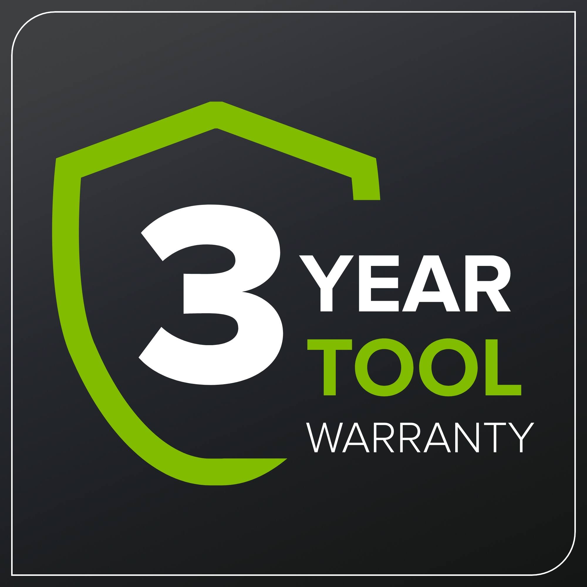3 YEAR TOOL WARRANTY