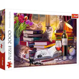 Trefl - Red Cat's Evening 2000 Piece Puzzle - Multicolor