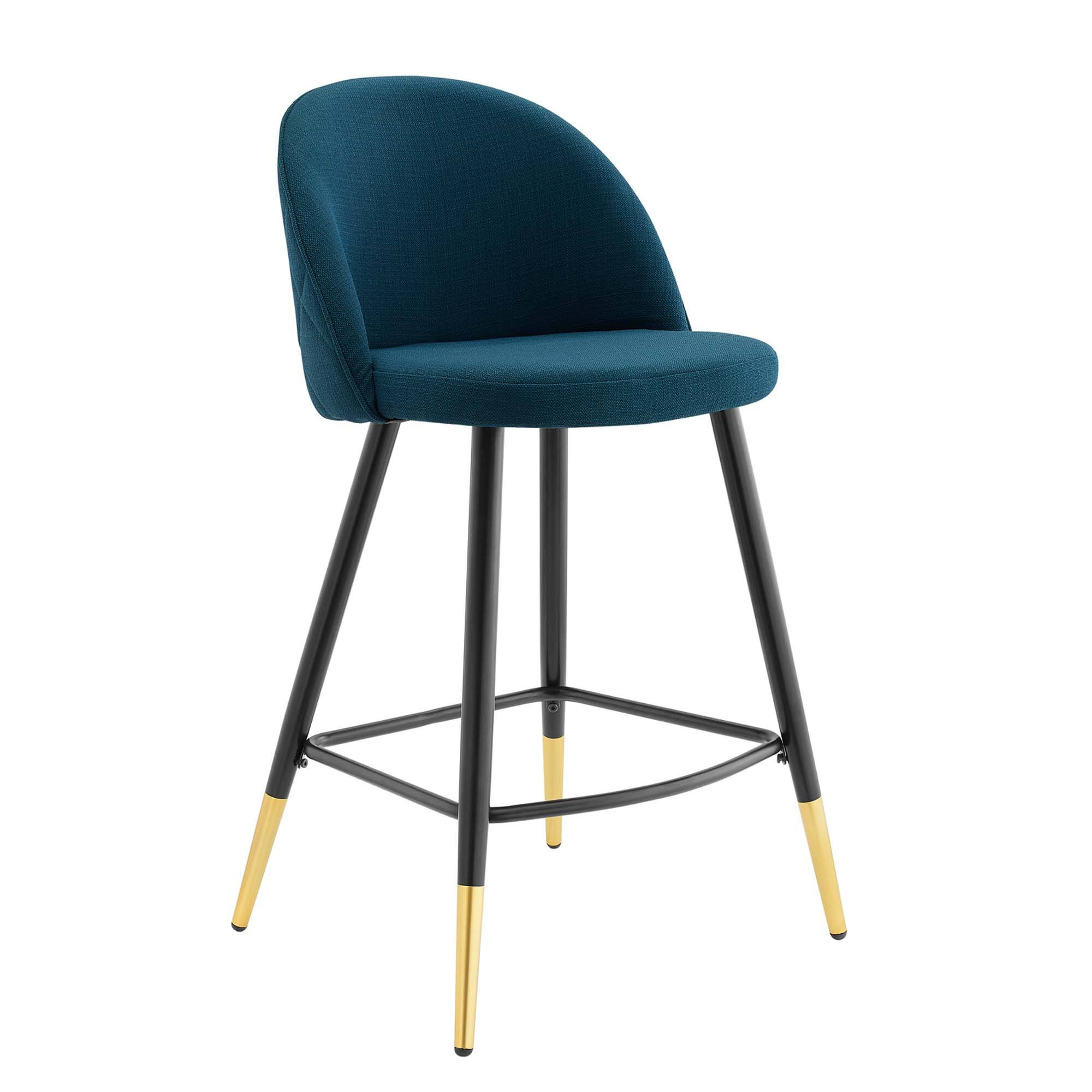 Alt View 2. Modway - Cordial Fabric Counter Stools Set of 2 by Modway - Azure.