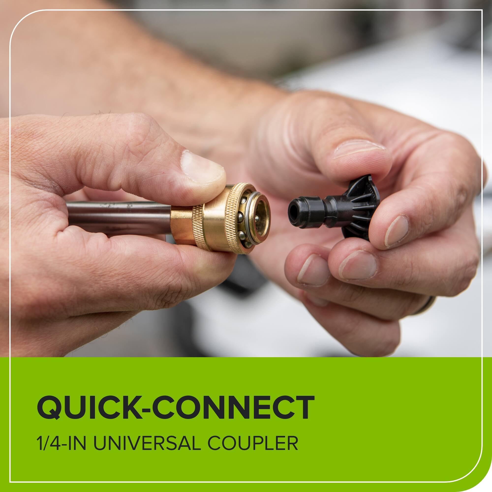QUICK-CONNECT  
1/4-IN UNIVERSAL COUPLER