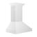 Left. ZLINE - ZLINE 36 in. Wooden Wall Mount Range Hood (KBWW-36) - Smooth Bright White.
