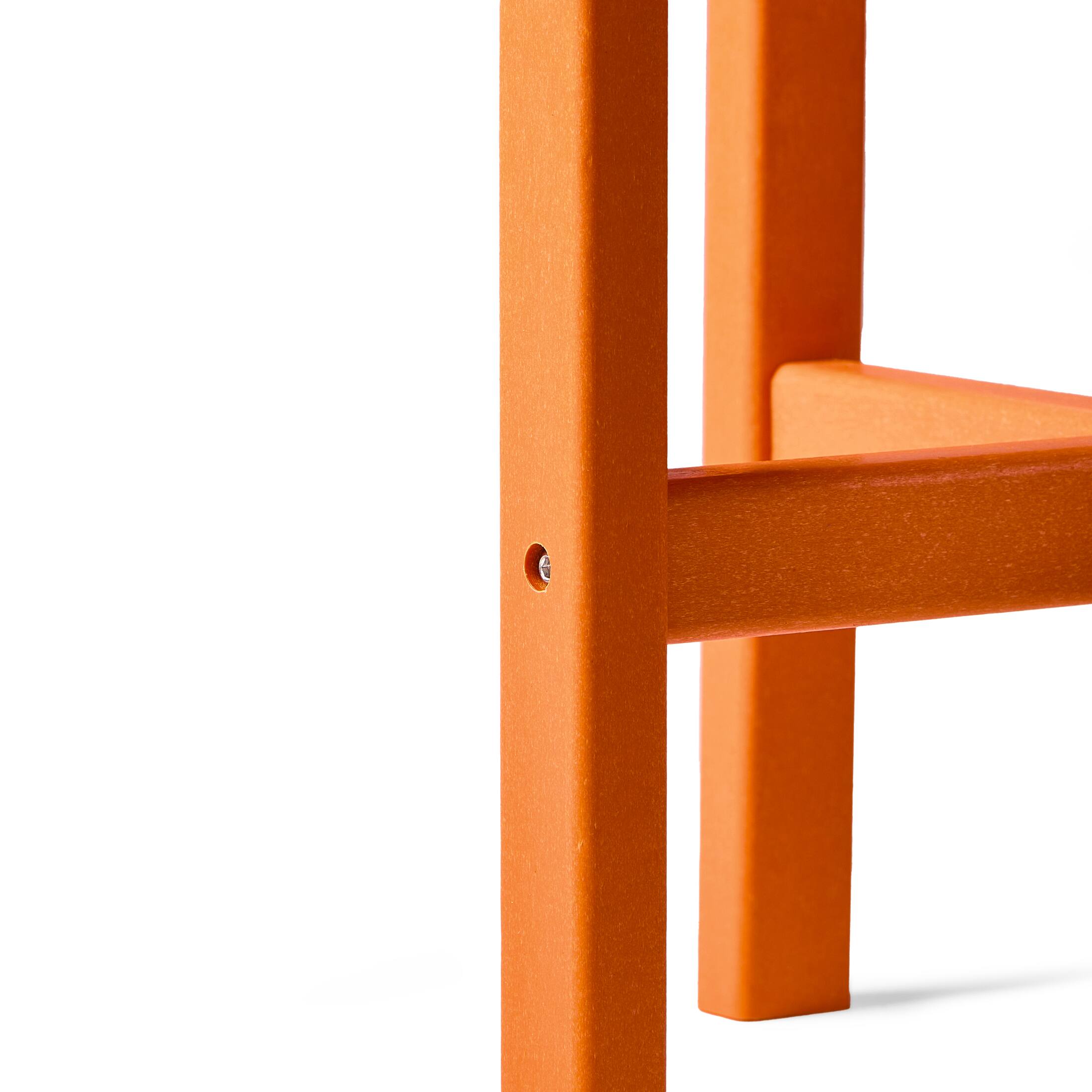 Alt View 6. WestinTrends - WestinTrends Dylan Adirondack Round Outdoor Side Table - Orange.