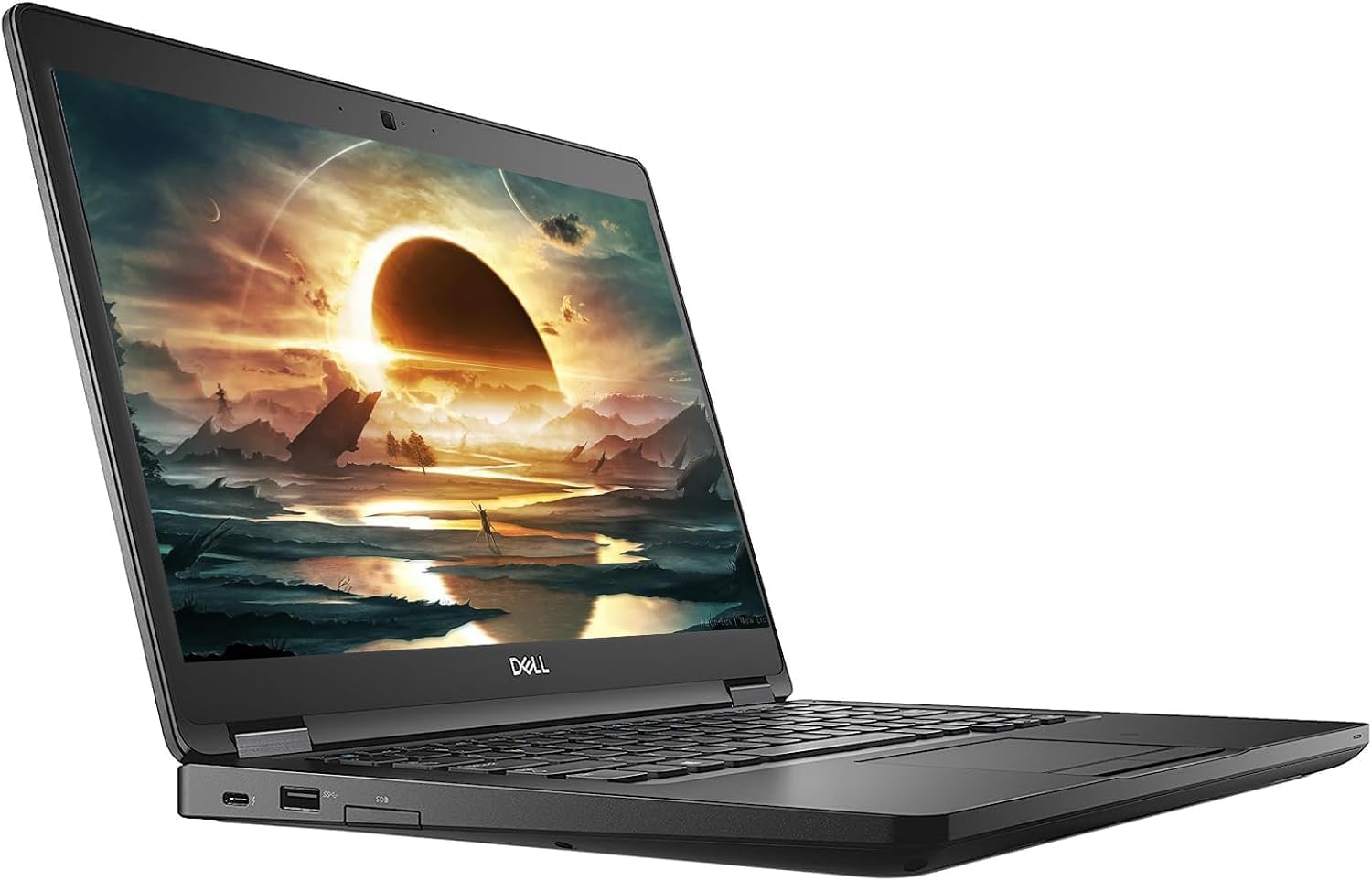 Back. Dell - Dell Latitude 5490 Laptop 14" FHD Notebook, Intel Core i7-8650U, 16GB RAM, 512G M.2-NVMe, HDMI, Type-C, Windows 11 Pro - Black.