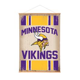 Evergreen Enterprises - Minnesota Vikings 36" x 54" Large Canvas Wall Art Tapestry with Wood Frame - Multicolor