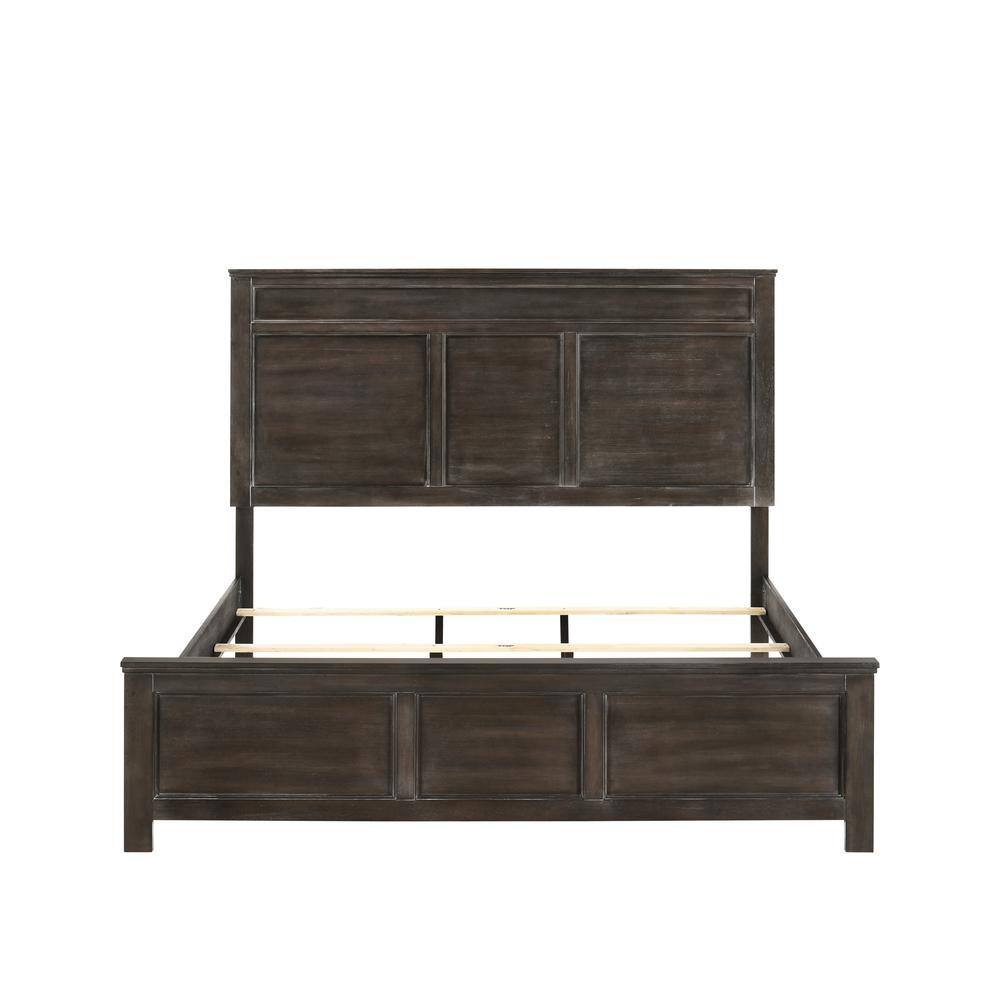 Left. New Classic Furniture - Furniture Andover Twin Size Solid Wood Bed in Nutmeg - Nutmeg.