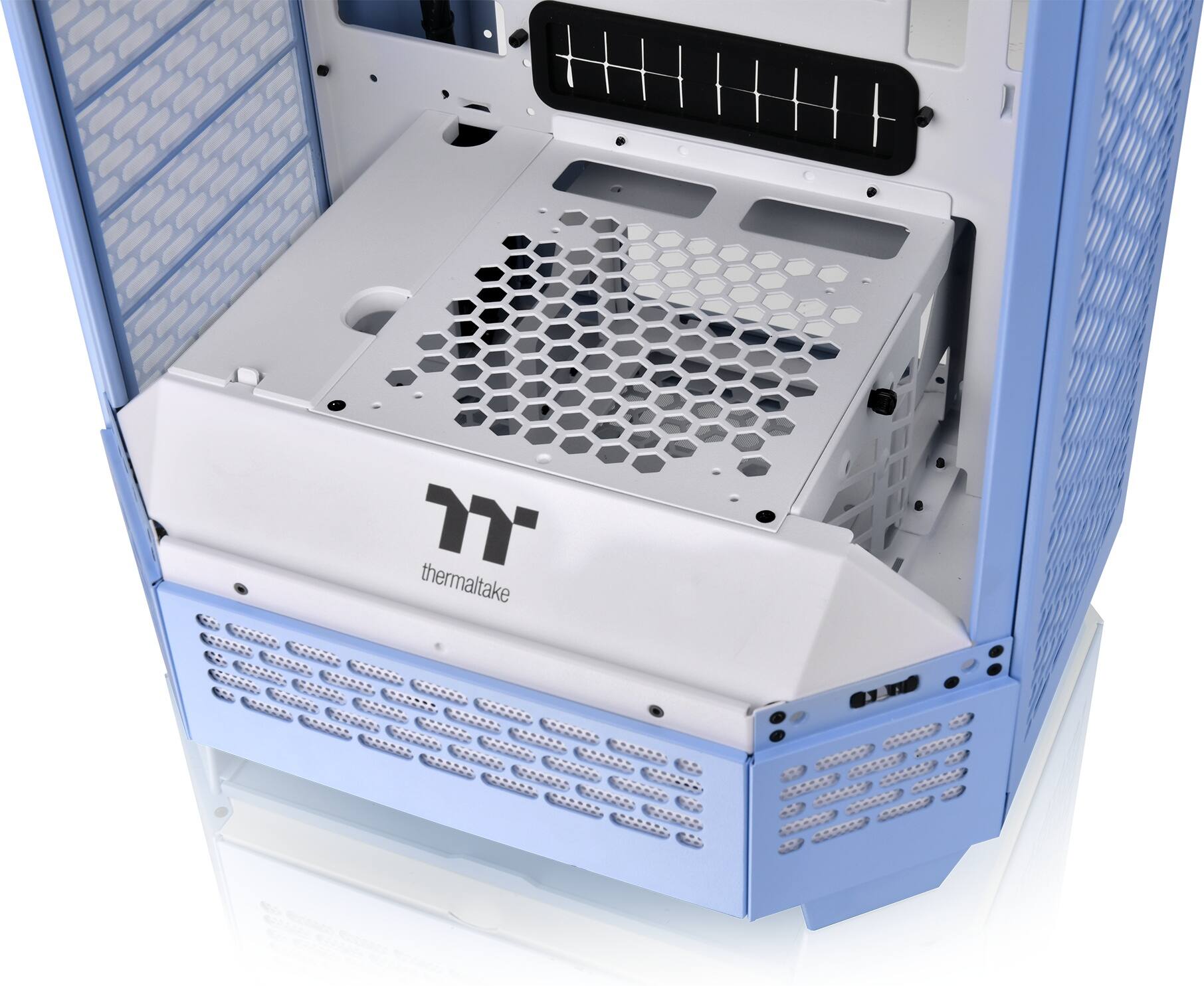 Alt View 29. Thermaltake - The Tower 300 Micro ATX PC Case - Hydrangea Blue.