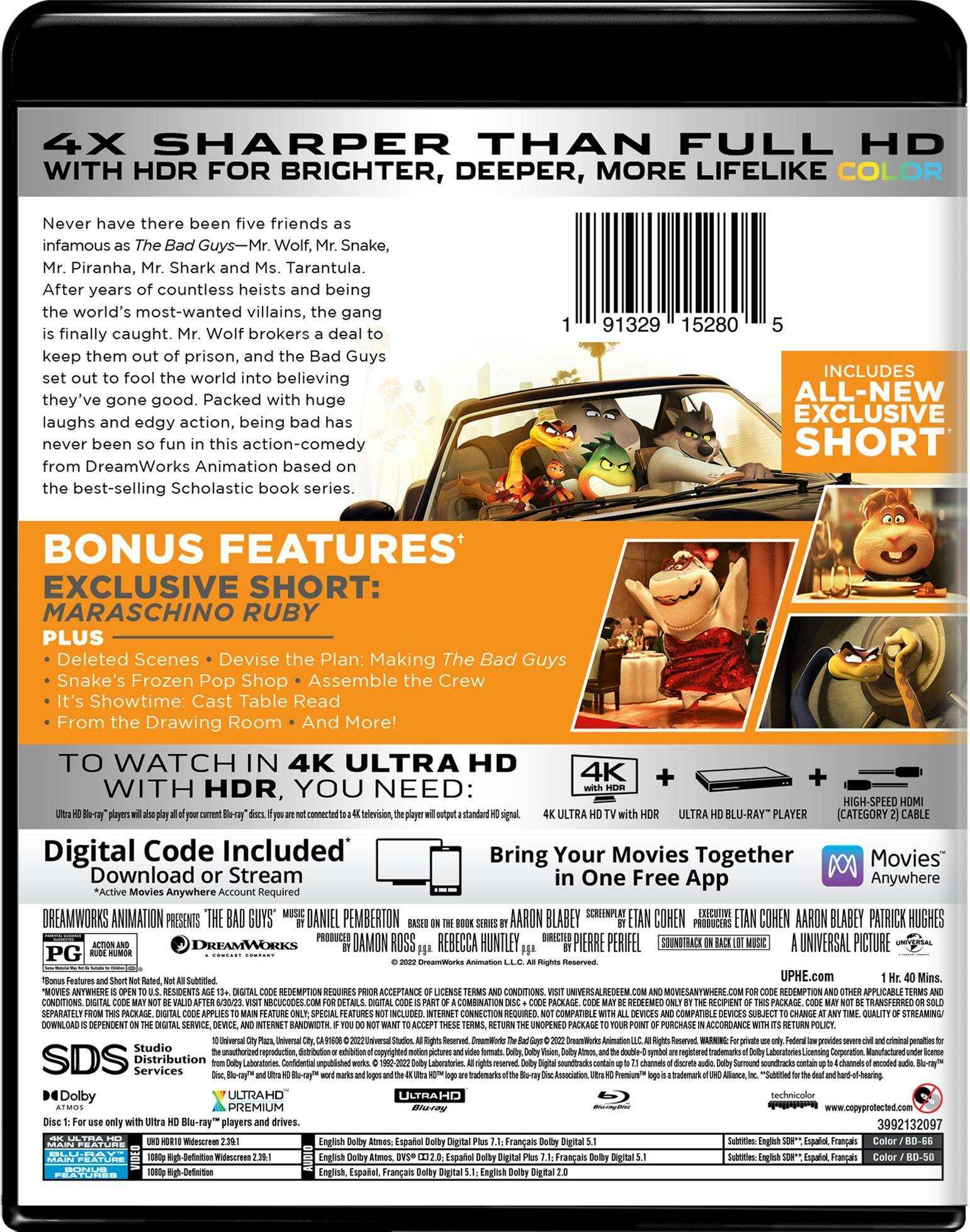 Back. The Bad Guys   - 4K Blu-Ray.