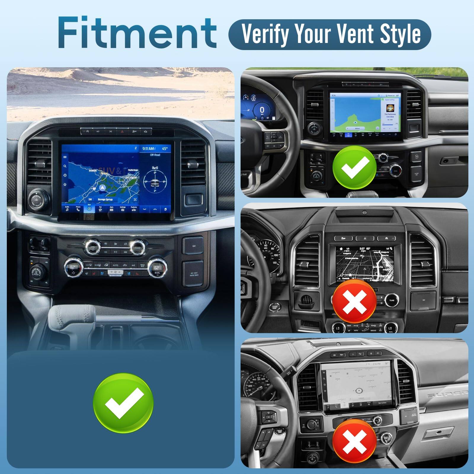 Fitment  
Verify Your Vent Style