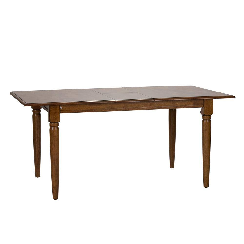 Front. Liberty Furniture Industries - Creations Butterfly Leaf Table - Tobacco in Various - Brown.