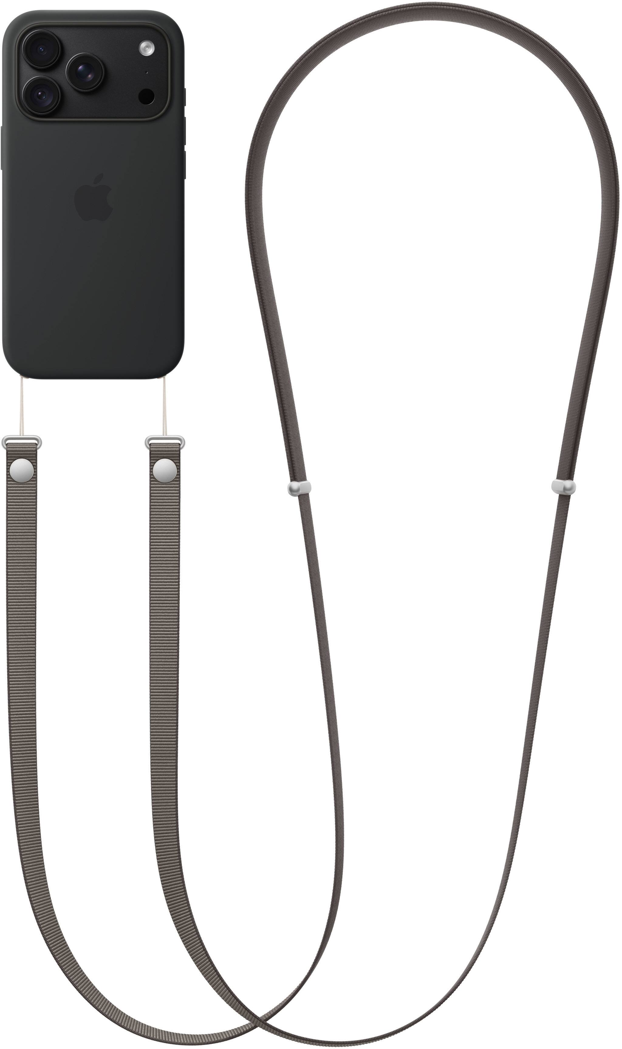 Alt View 1. Apple - Crossbody Strap (2026) - Taupe.