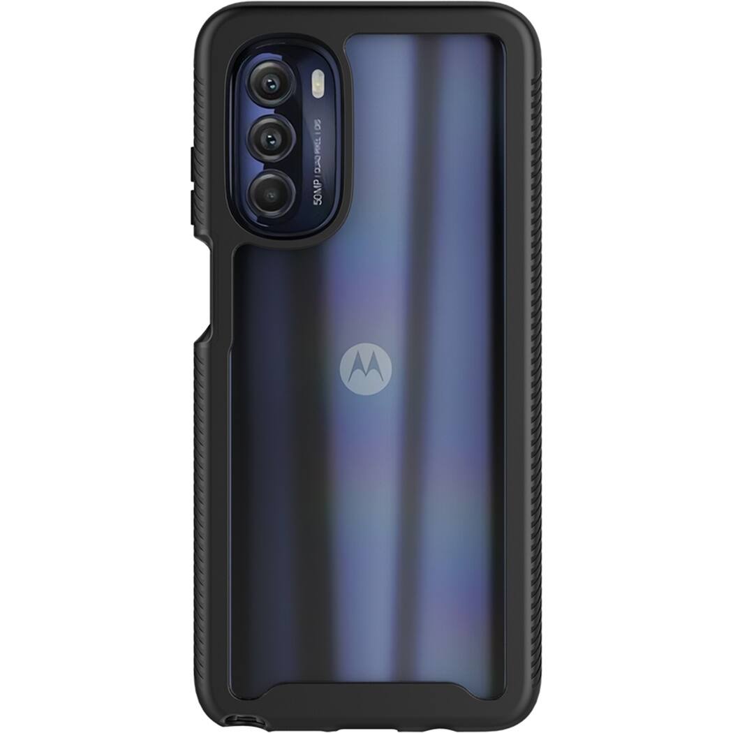 Front. SaharaCase - GRIP Series Case for Motorola Moto G Stylus 5G (2022) - Black.