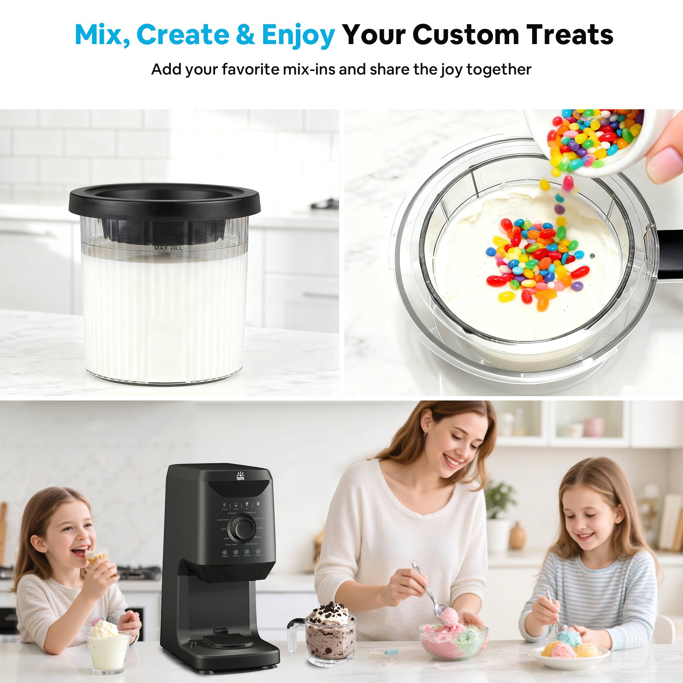 Mix, Create & Enjoy Your Custom Treats

Add your favorite mix-ins and share the joy together