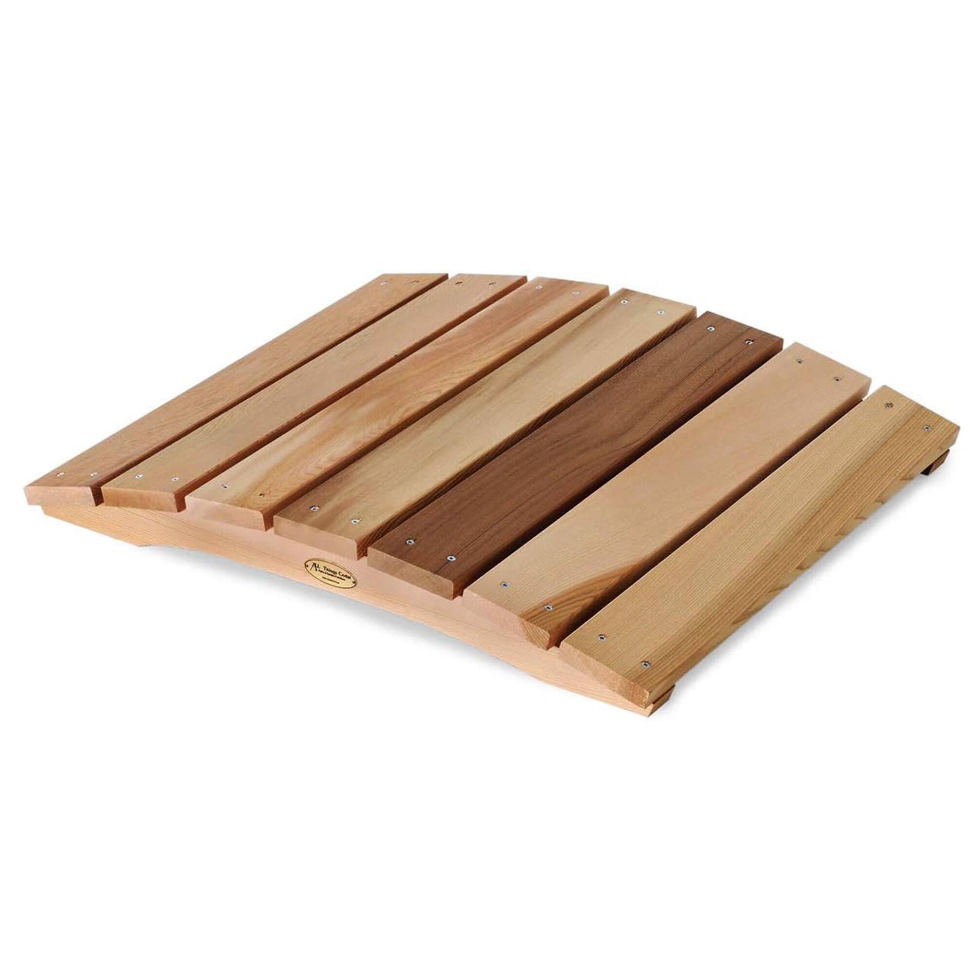 Front. All Things Cedar - All Things Cedar Outdoor Wood Garden Bridge, Walkway, Backyard Pond, 2’, Natural - Natural.