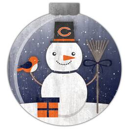 Fan Creations - Chicago Bears 12'' Snow Globe Wall Art - Multicolor