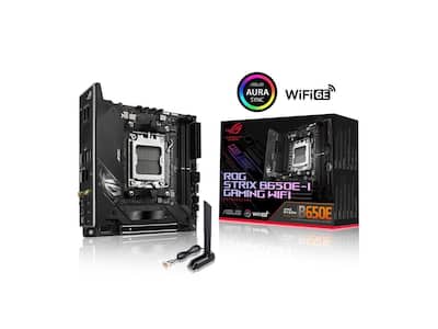 ASUS ROG Strix B650E I Gaming WiFi AM5 DDR5 mITX Motherboard, 10+2 ASUS ROG Strix B650E I Gaming WiFi AM5 DDR5 mITX Motherboard, 10+2