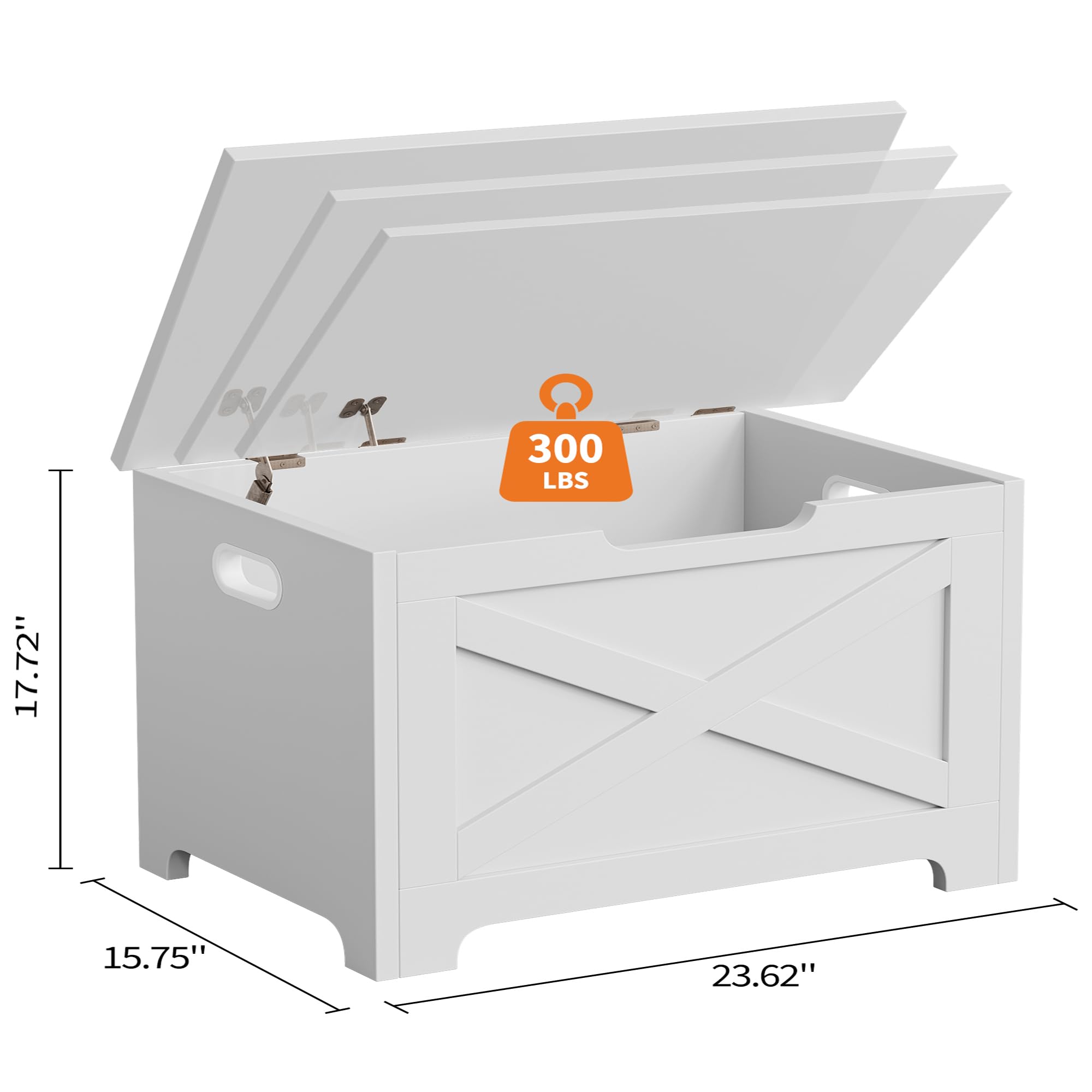 300 LBS  
17.72"  
15.75"  
23.62"