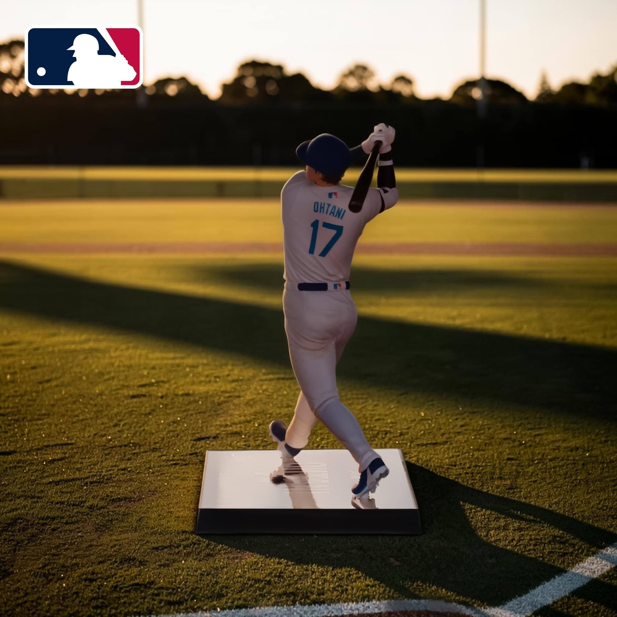 Alt View 4. McFarlane Toys - McFarlane Toys: MLB Players 2025 - Shohei Ohtani #17 - LA Dodgers 7" Figure - White.